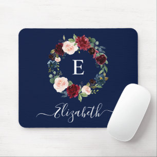 Modern Elegant Watercolor Blommigt Wandemogram Musmatta