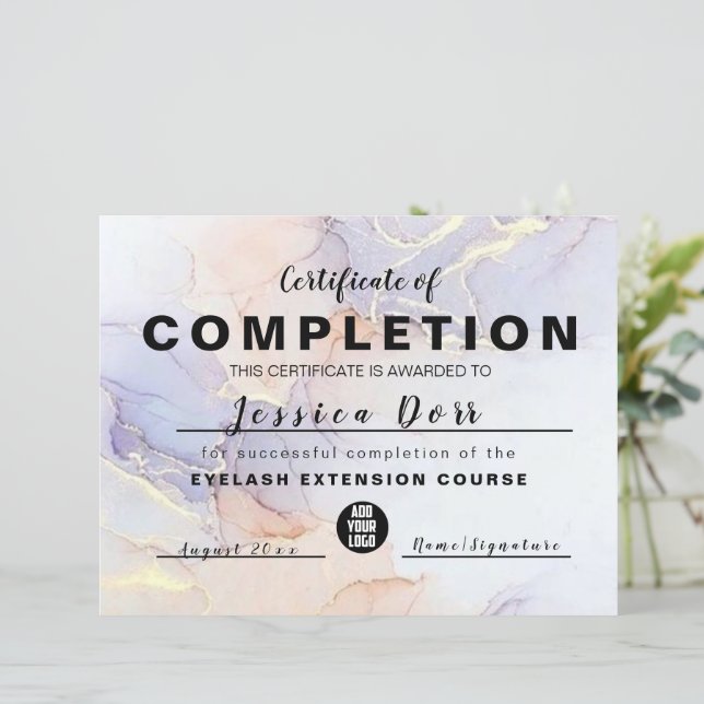 Modern Elegant Watercolor Grönt och Guld (Stående Fram)