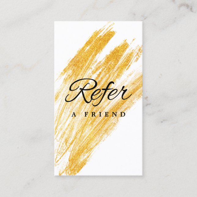Modern Elegant Wave Glitter Rabattkort (Framsida)