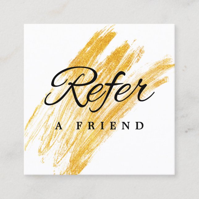 Modern Elegant Wave Glitter Rabattkort (Framsida)