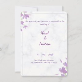Modern Elegant Wedding Invitation Inbjudningar