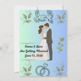 Modern Elegant Wedding Invitation Template | Edita Kort