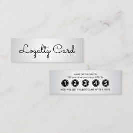 Modern Elegant White Beauty Salon Lojalitetskort