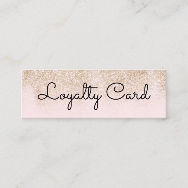 Modern Elegant White Beauty Salon Lojalitetskort (Framsida)