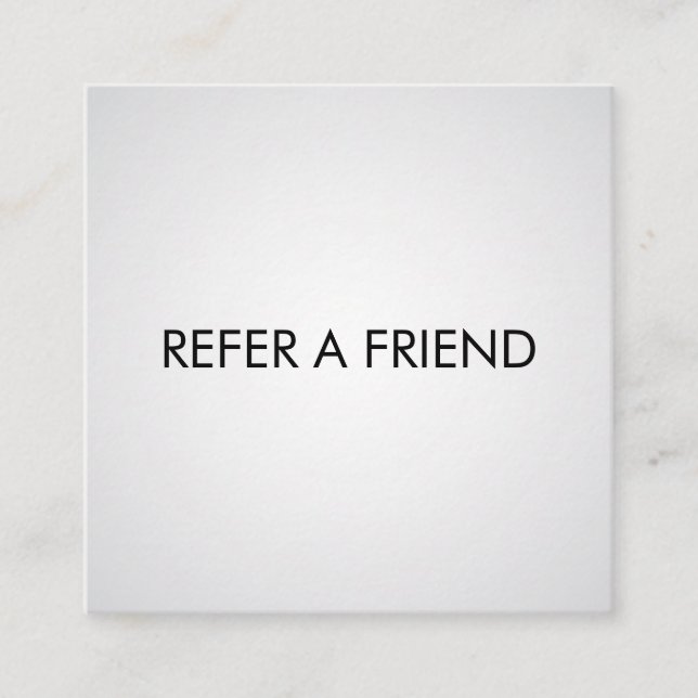 Modern Elegant White Beauty Salon Rabattkort (Framsida)