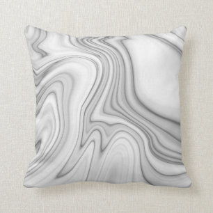 Modern Elegant White Marble Mönster Kudde