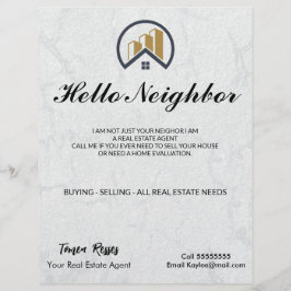 Modern Elegant White Real Gods Reklamblad