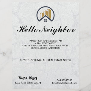 Modern Elegant White Real Gods Reklamblad