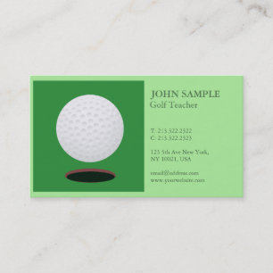 Modern elegant yrkesmässig Golf för enkel design Visitkort