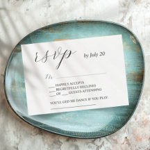 Modern elegantrsvp calligraphy-bröllop OSA