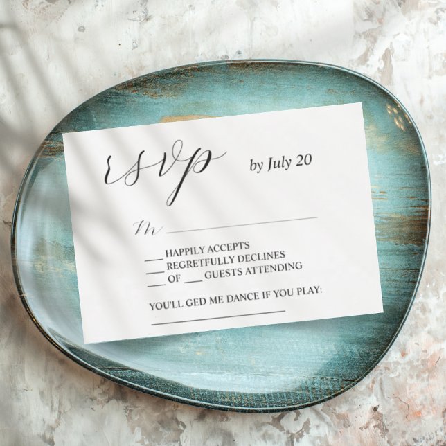 Modern elegantrsvp calligraphy-bröllop OSA (Skapare uppladdad)