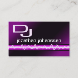 Modern elektrisk professionellDJ-visitkort Visitkort