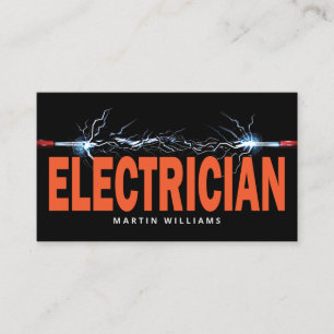 Modern elektrisk trådel visitkort