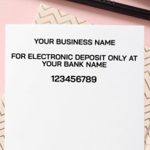 MODERN ELEKTRONISK DEPOSIT BANK ENDORSEMENT