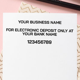 MODERN ELEKTRONISK DEPOSITIONSBANK ENDOSSERING SJÄLVFÄRGANDE STÄMPEL