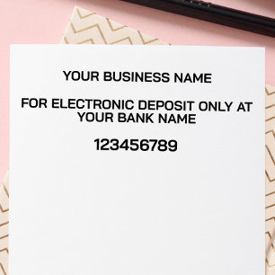 MODERN ELEKTRONISK DEPOSITIONSBANK ENDOSSERING SJÄLVFÄRGANDE STÄMPEL