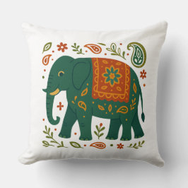 Modern Elephant Art Pillow Kudde