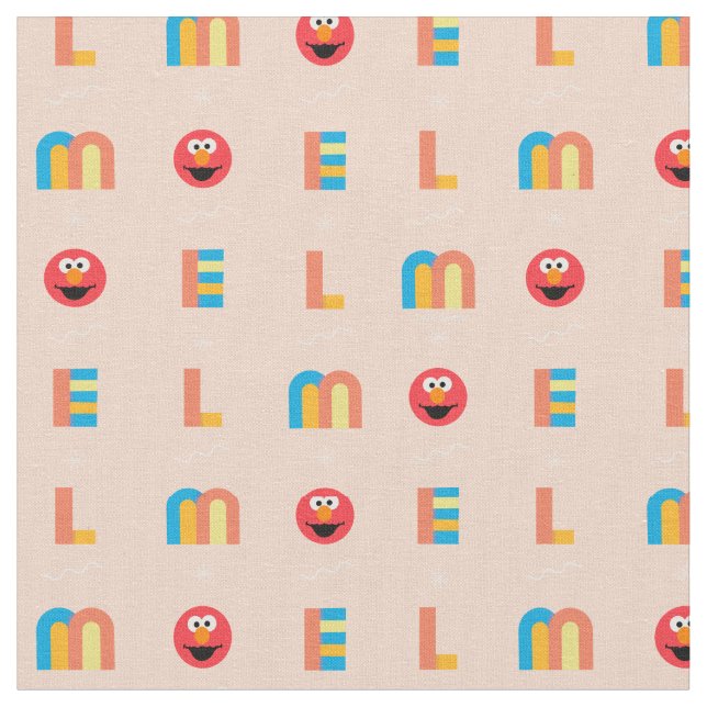 Modern Elmo Mönster Tyg (Närbild)