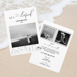 Modern Elopement Recept Inbjudan | Los Angeles