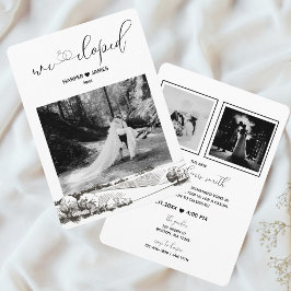 Modern Elopement Recept Inbjudan | Napa Valley