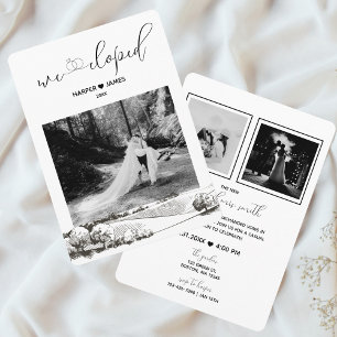 Modern Elopement Recept Inbjudan Napa Valley