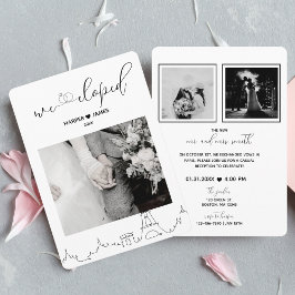 Modern Elopement Recept Inbjudan | Paris