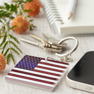 Modern Embossed American Flagga