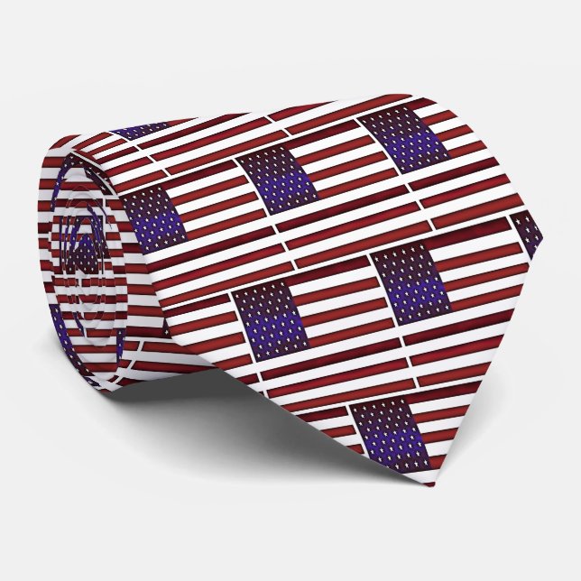Modern Embossed American Flagga Slips (Rullad)