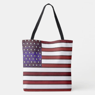 Modern Embossed American Flagga Tygkasse