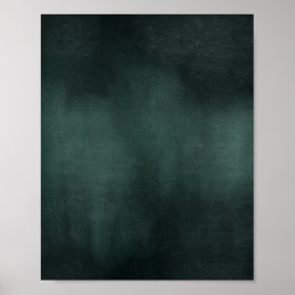 Modern Emerald Grönt Black Poster