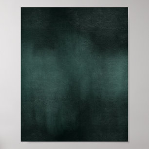 Modern Emerald Grönt Black Poster