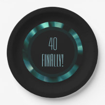 Modern Emerald Grönt Blommigt - Papper svart dekor