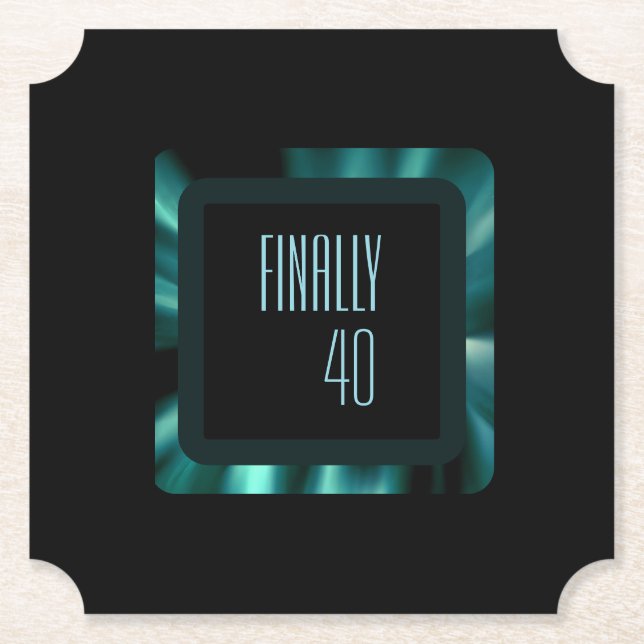 Modern Emerald Grönt Blommigt - svarta dekoratione Underlägg Papper (Framsida)