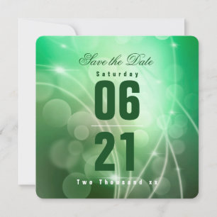 Modern Emerald Grönt Bokeh Background Bröllop