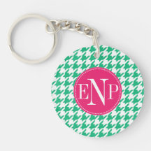 Modern Emerald Grönt Houndstooth Personlig