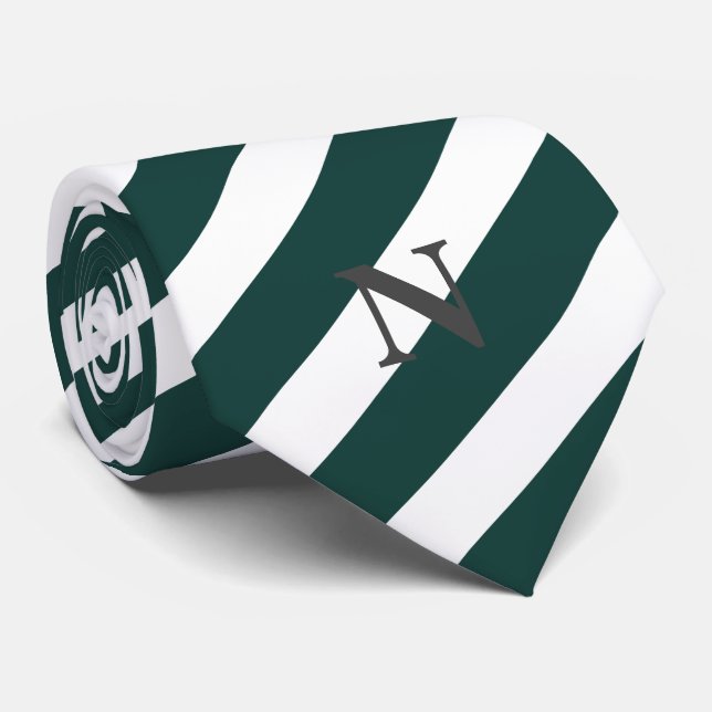 modern emerald grönt vit slips (Rullad)