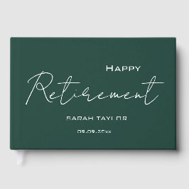 Modern Emerald Happy Retirement Personalized 