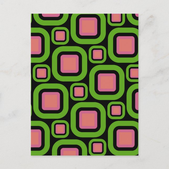 Modern emes-rektanglar 22 vykort (Framsida)