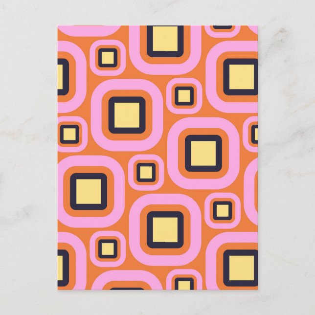 Modern emes-rektanglar 23 vykort (Framsida)