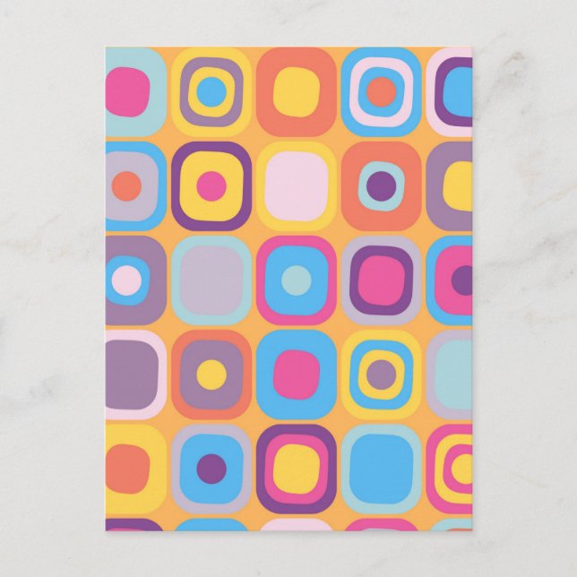 Modern emes-rektanglar 31 vykort (Framsida)