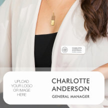 Modern Employee Anpassningsbar Logotyp White Mörk