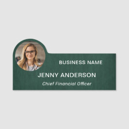 Modern Employee Photo Business Classic Namn bricka Namnbricka