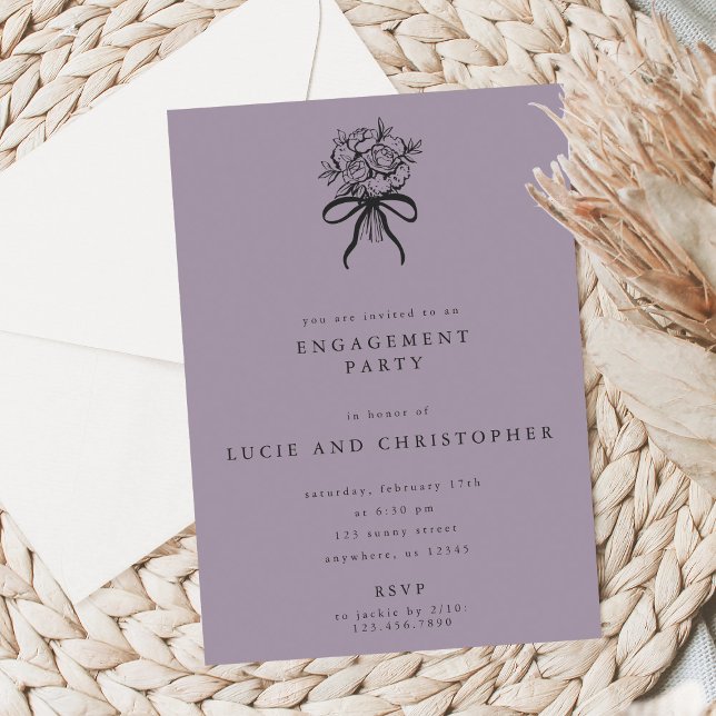 Modern Engagement Party Invitation Inbjudningar (Skapare uppladdad)