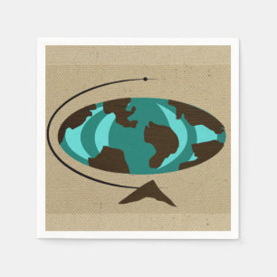 Modern engångserblöjor för Globe Art Pappersservett