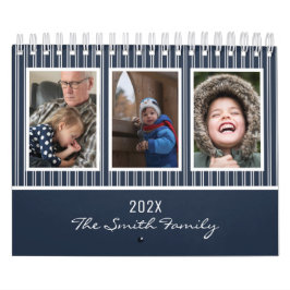 Modern enkel 2023-familjens fotoAnpassningsbar Kalender