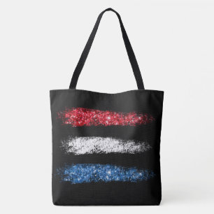 *~* Modern enkel Abstrakt American Flagga Large Tygkasse