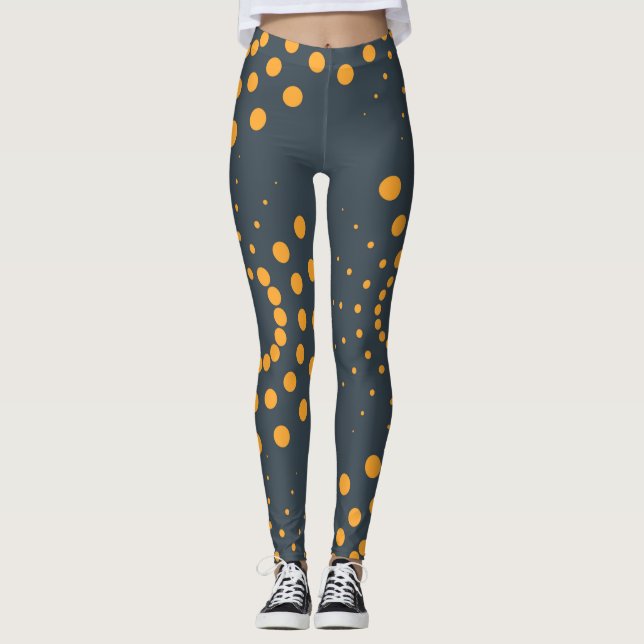 Modern, enkel, abstraktens geometriska mönster art leggings (Framsida)