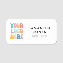 Modern enkel affärsverksamhet - din Logotyp här an Namnbricka