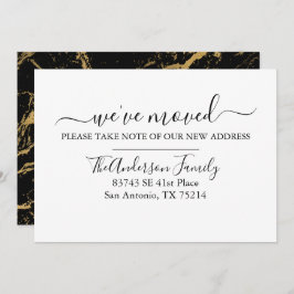 Modern enkel anmälan om Flytta av Vi har flyttat Inbjudningar