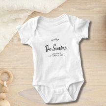 Modern enkel anmälan om Gravid Baby Bodykostym